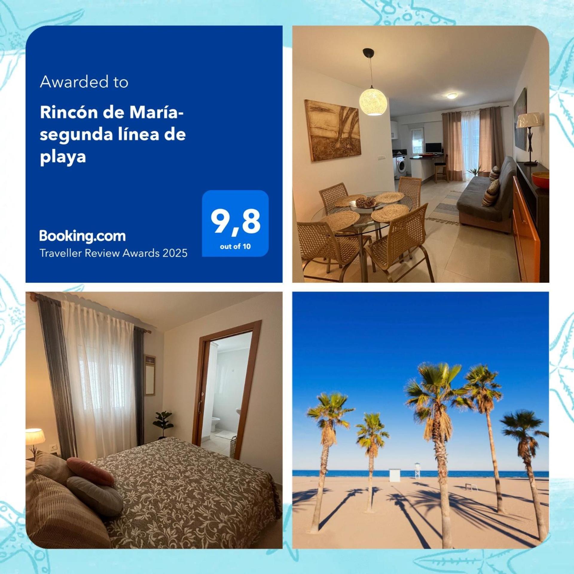 Playa de GandiaRincon De Maria- Segunda Linea De Playa-Ganador Traveller Awards 2025公寓 外观 照片